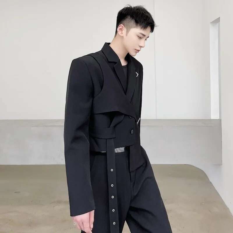 LUZHEN Original Asymmetric Spl - Street Fashion Men 2025 recension och pris