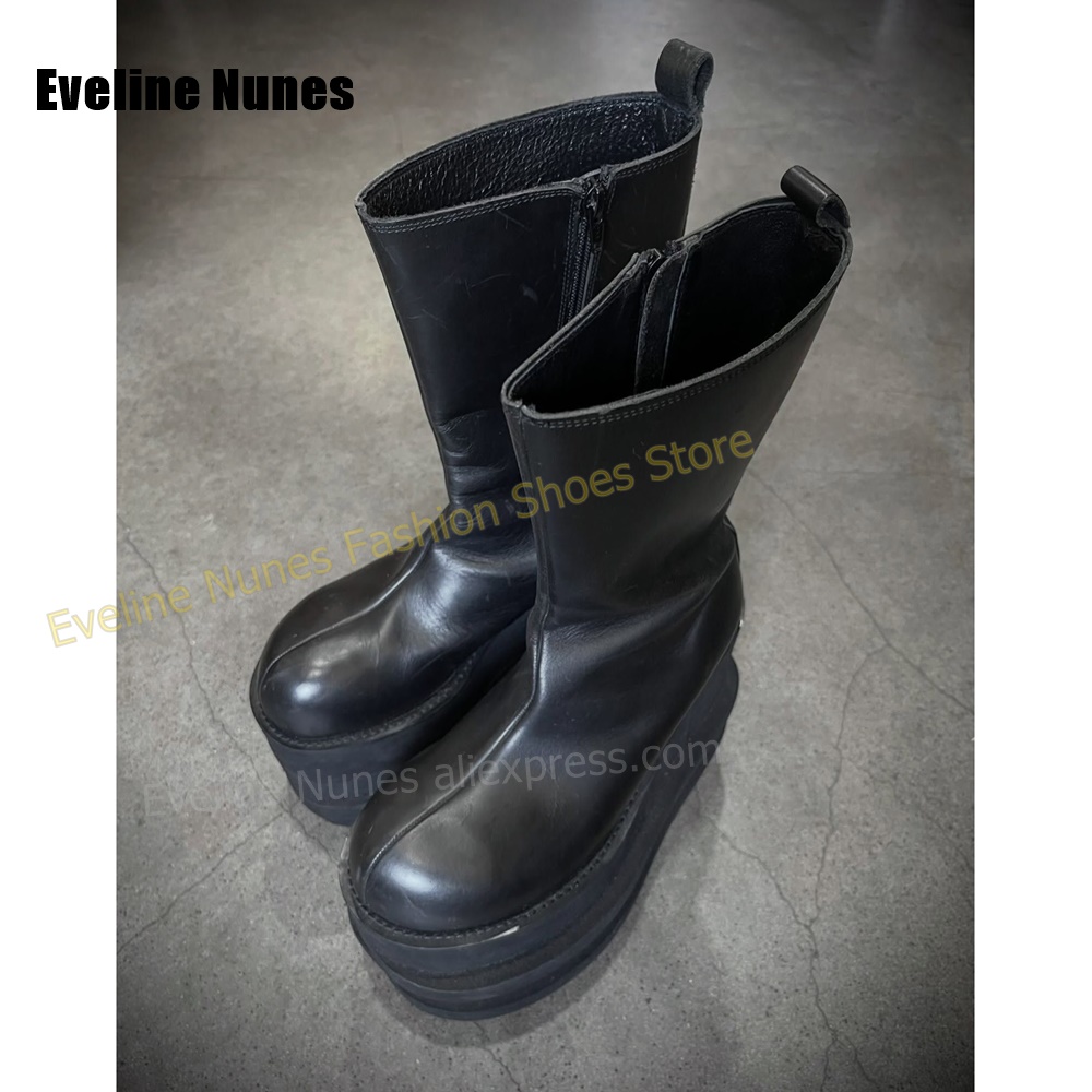 Round Toe Multi-Layer Wavy Pla - Street Fashion Y2K recension och pris
