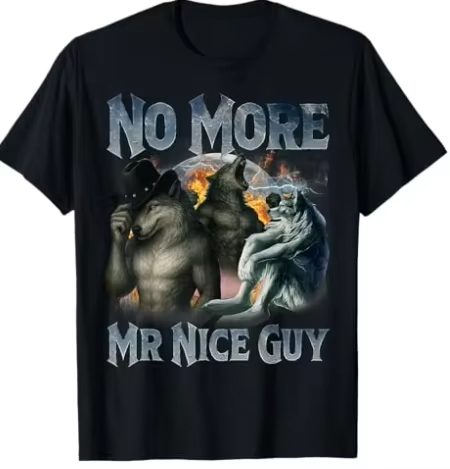 No More Mr Nice Guy Funny Alph - Street Fashion For Short Guys recension och pris